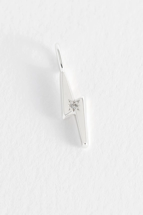 Lightning Bolt CZ Charm