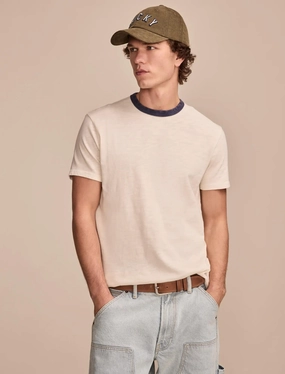 Lucky Brand Men's Weekend Jersey Ringer Tee