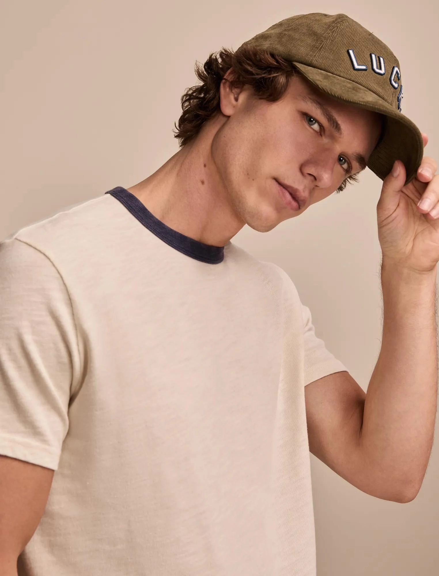 Lucky Brand Men's Weekend Jersey Ringer Tee