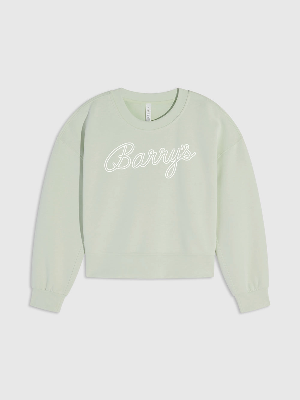 LULULEMON KOHLRABI GREEN PERFECTLY OVERSIZED CROPPED CREW