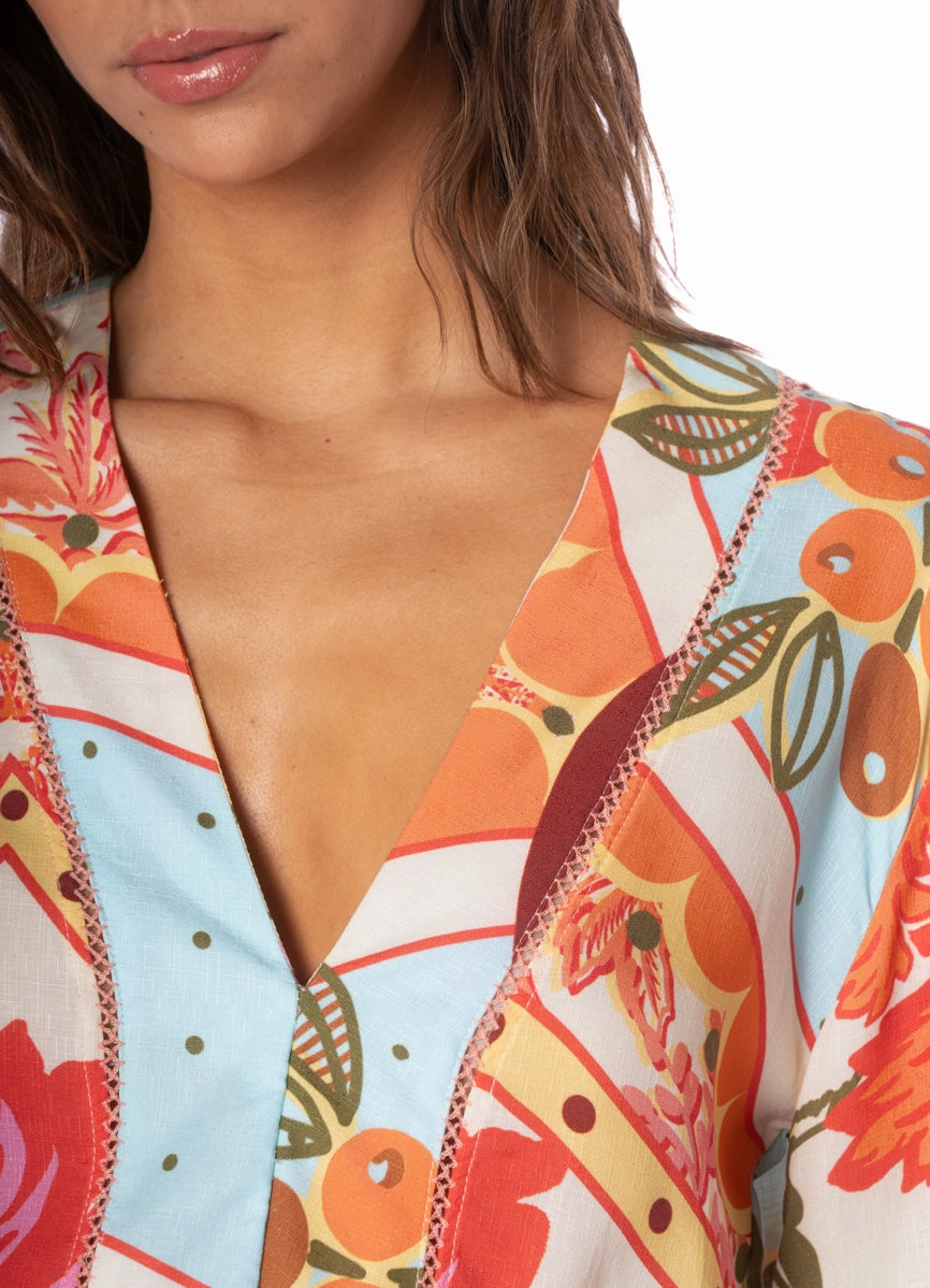 Maaji Floral Groove Joy Kaftan