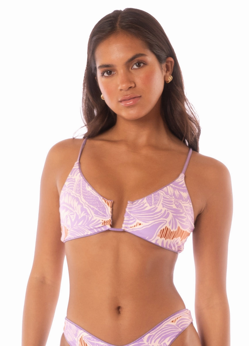 Maaji Lavander Wisteria Bia U Wire Bralette Bikini Top