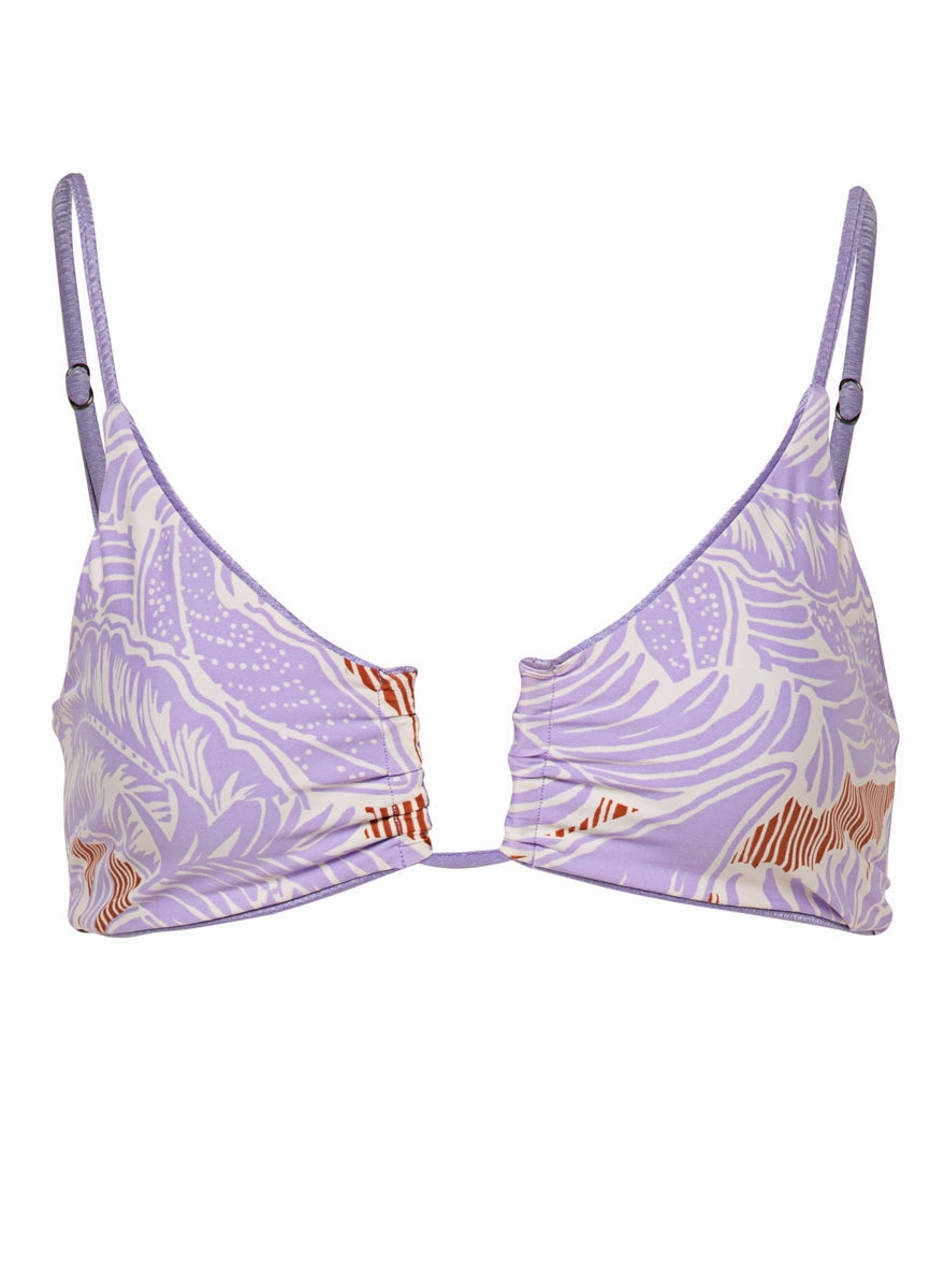 Maaji Lavander Wisteria Bia U Wire Bralette Bikini Top