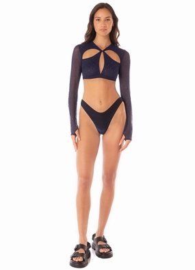 Maaji Midnight Blue Nate Crop Top