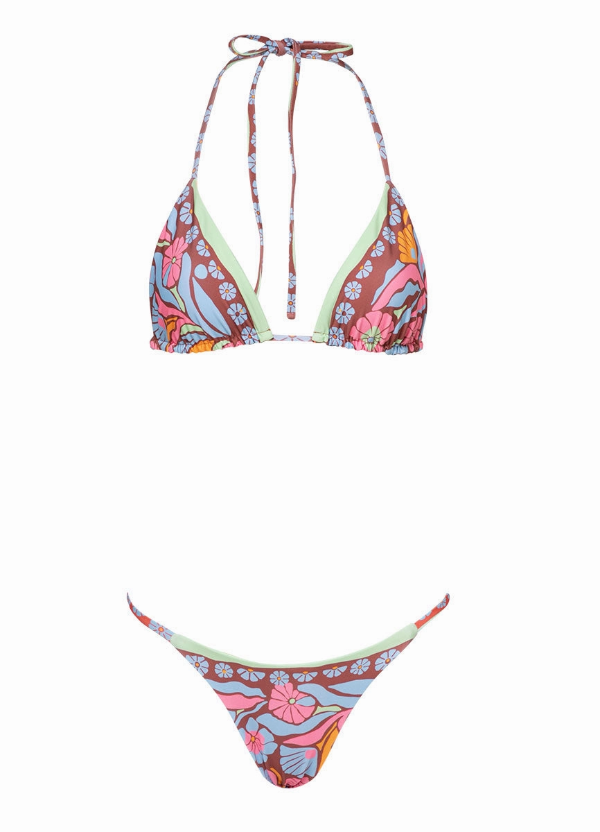 Maaji Pattern Scope Balmy Sliding Triangle Bikini Top