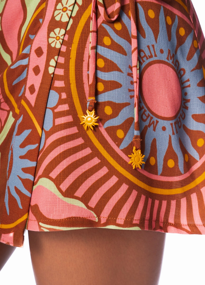 Maaji Pattern Scope Zaria Short Skirt