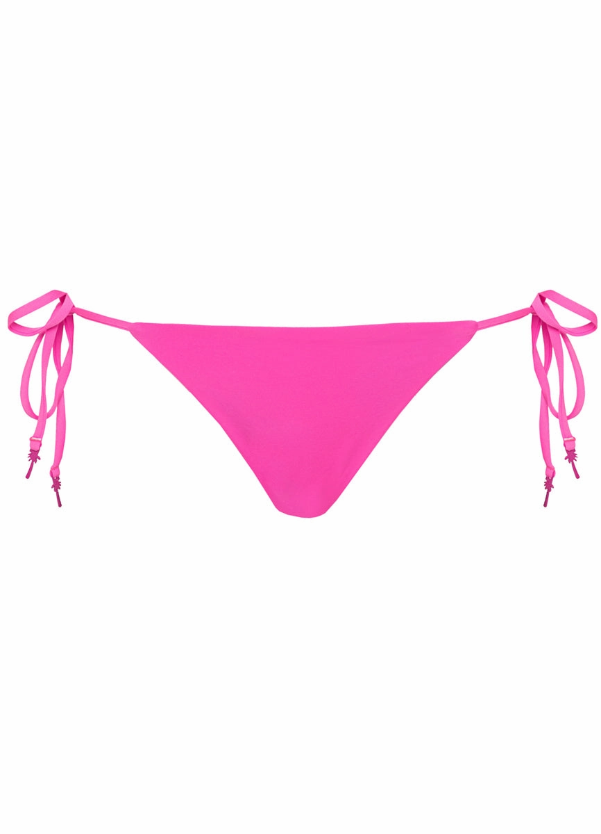 Maaji Poppy Pink Sunning Low Rise Tie Side Bikini Bottom