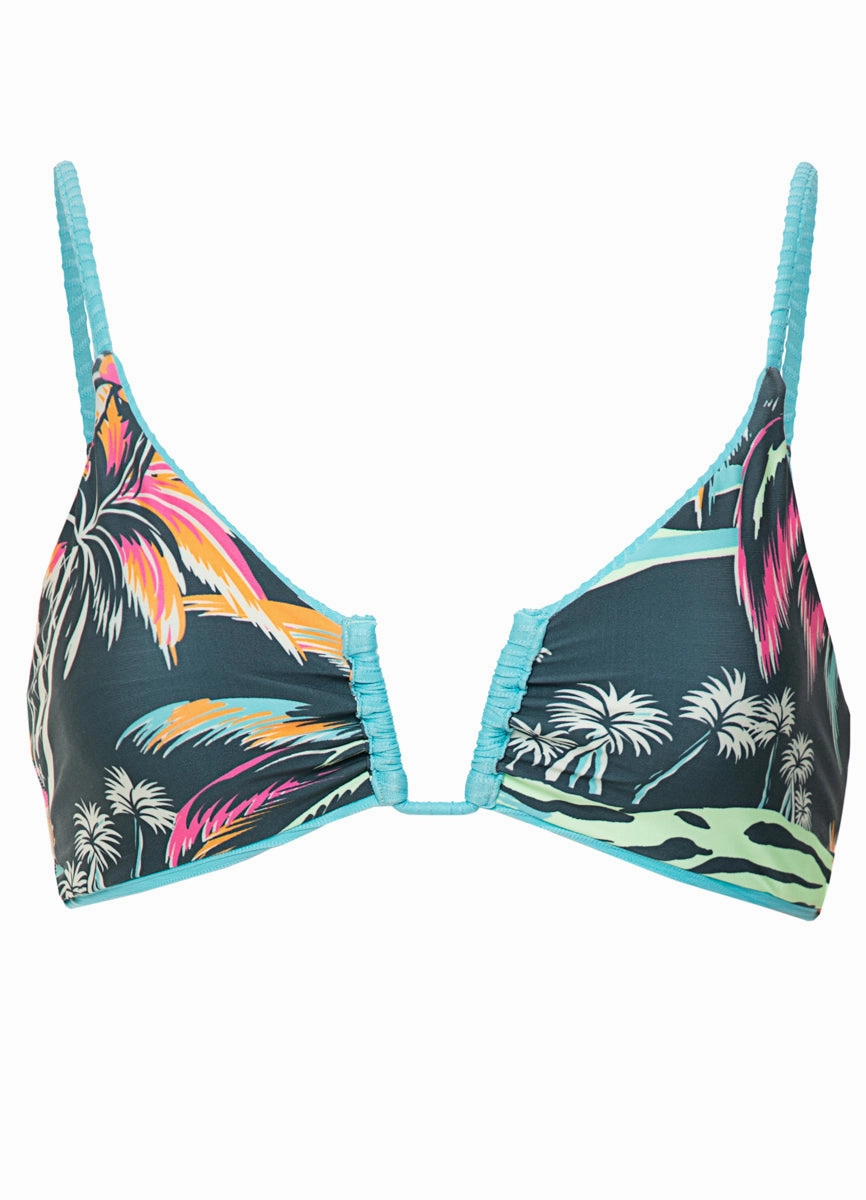 Maaji Sea Blue Bia U Wire Bralette Bikini Top
