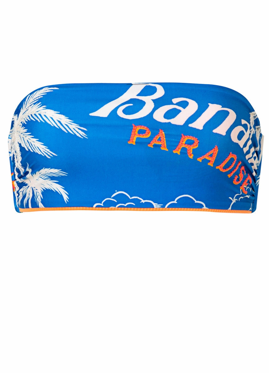 Maaji Tropical Paradise Bandee Strapless Bandeau Bikini Top