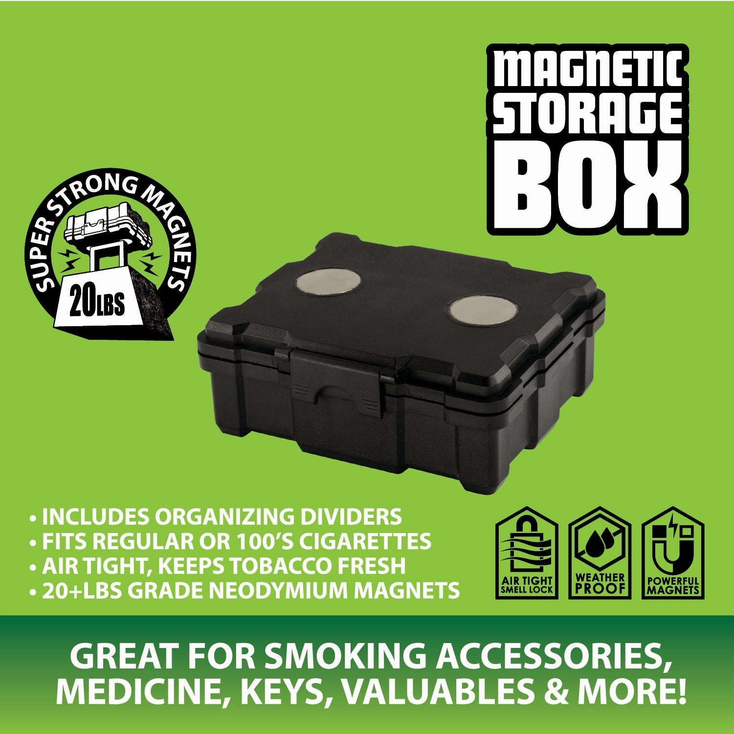 Magnetic Storage Box - 4 Pieces Per Retail Ready Display 40785