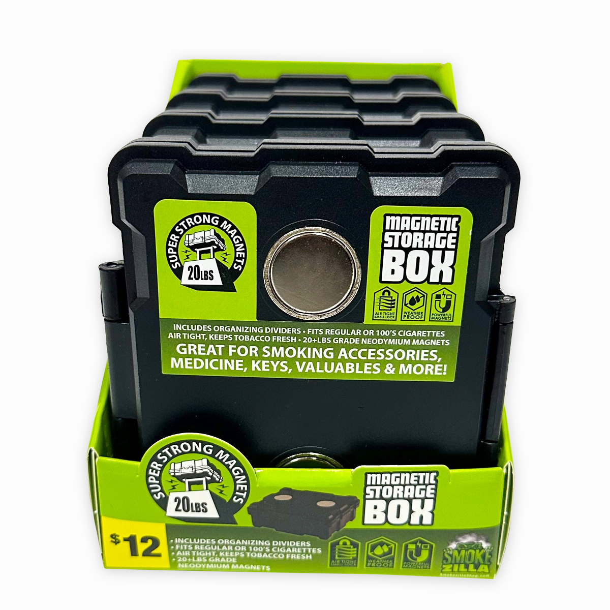Magnetic Storage Box - 4 Pieces Per Retail Ready Display 40785