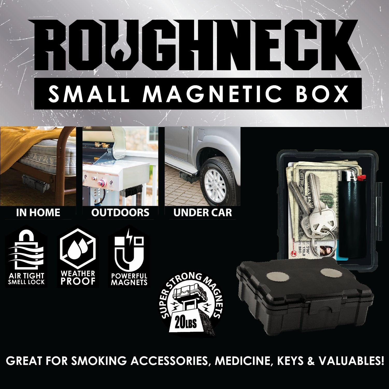 Magnetic Storage Mini Box- 8 Pieces Per Retail Ready Display 22845
