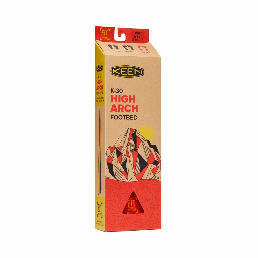 Men's Outdoor K-30 High Arch Insole  |  Red