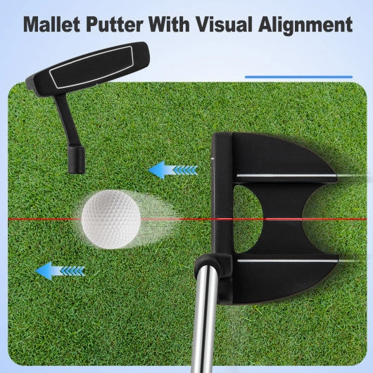 Men¡¯s Profile Complete Golf Club Package Set Includes 10 Pieces-Black