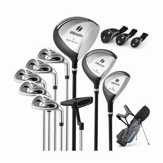 Men¡¯s Profile Complete Golf Club Package Set Includes 10 Pieces-Gray