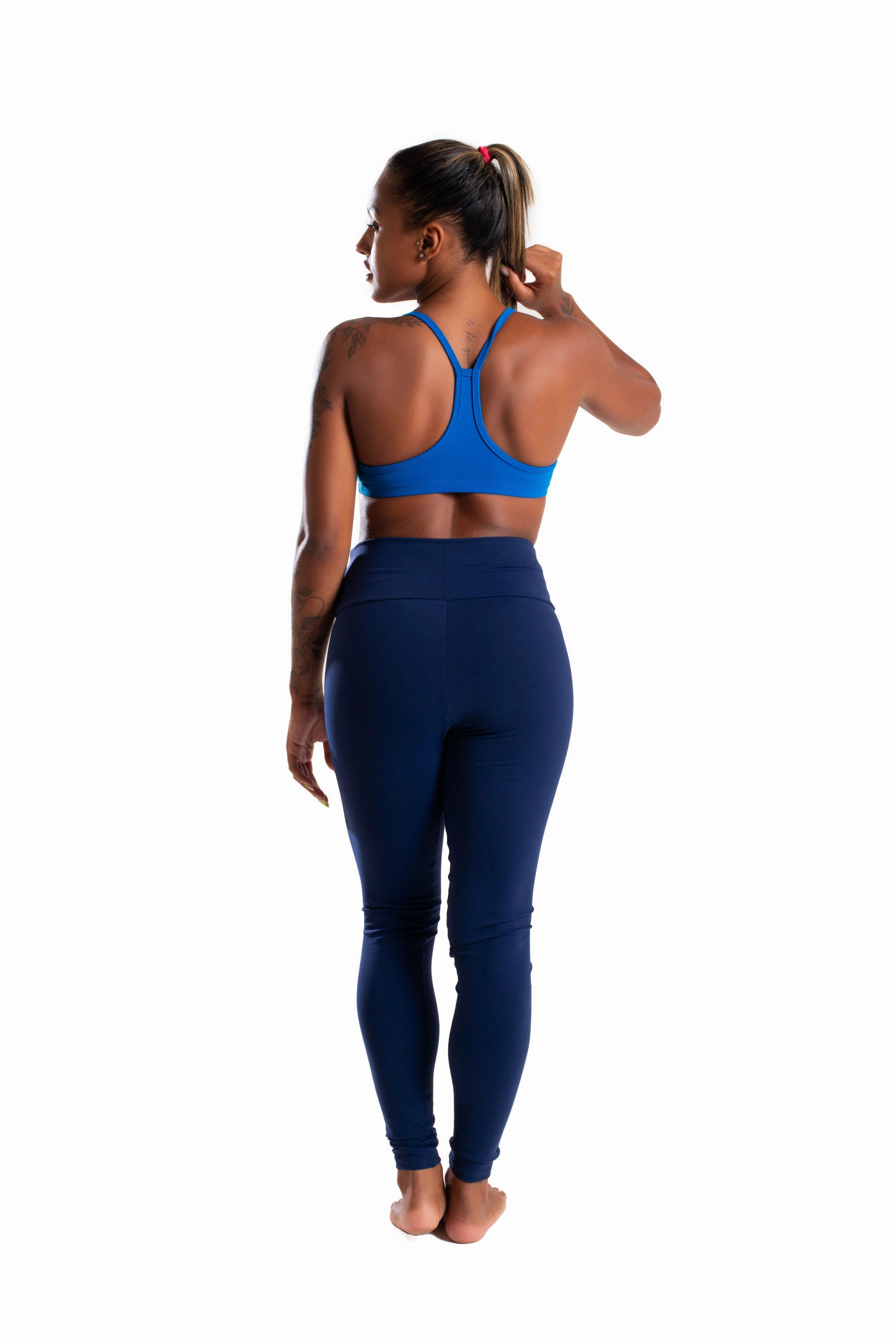 Mid-Rise Legging, Navy Blue,  Cool Form Light
