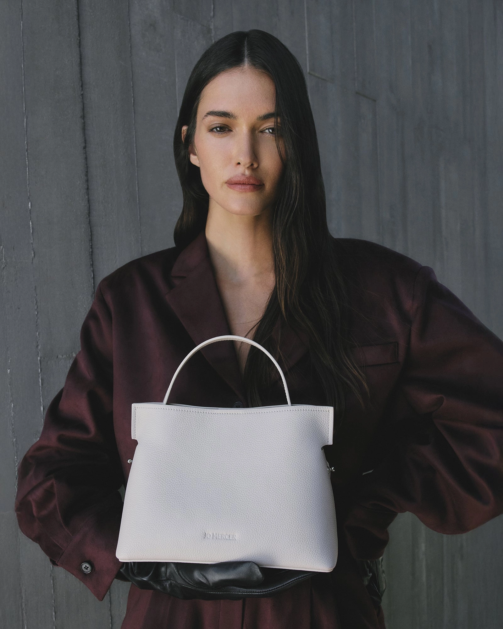 MISHI CROSSBODY BAG OFF WHITE LEATHER