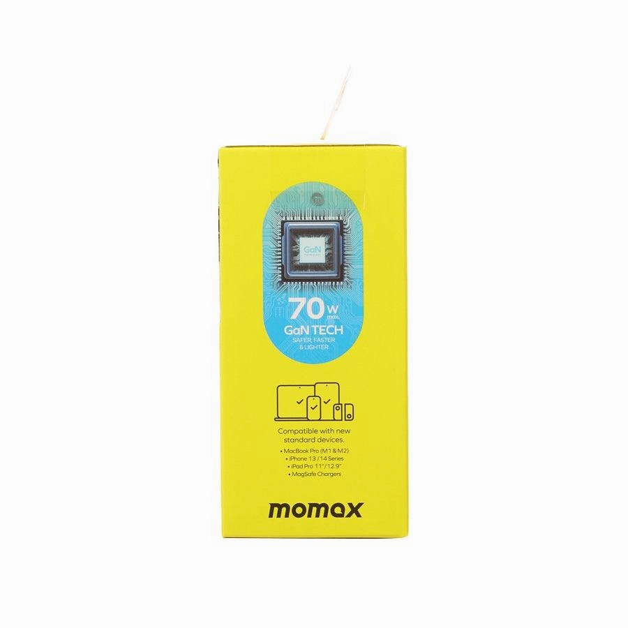 MOMAX 1-World 70W Gan Travel Adaptor - White