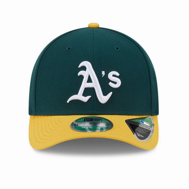 New Era 9Forty M-Crown Oakland Athletics Snapback Home Hat - Green. Gold