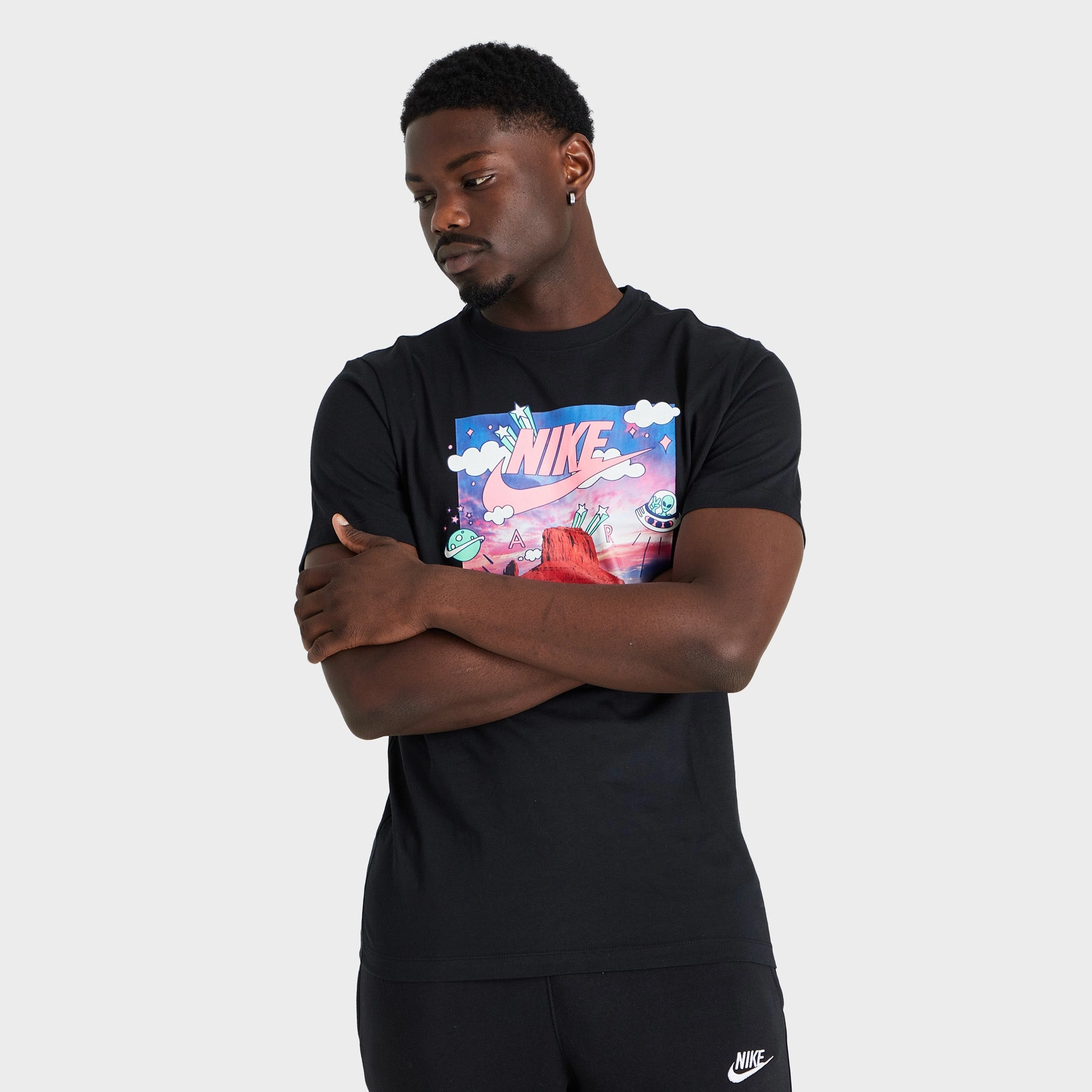 Nike Sportswear Black Light Photo T-shirt / Black