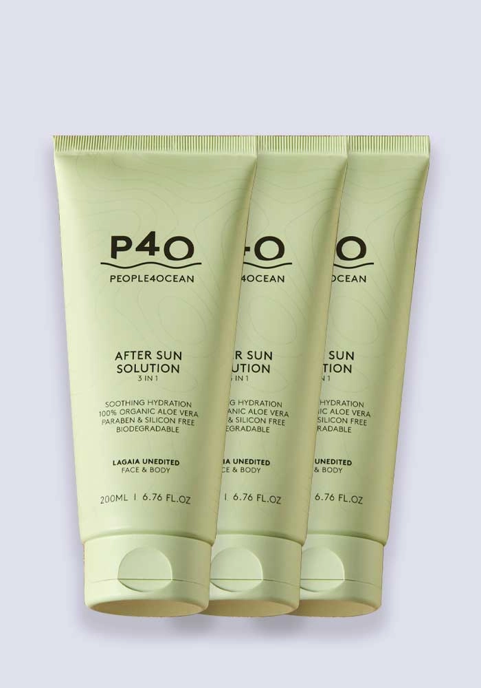 P4O People4Ocean 3-in-1 After Sun Solution 200ml - 3 Pack