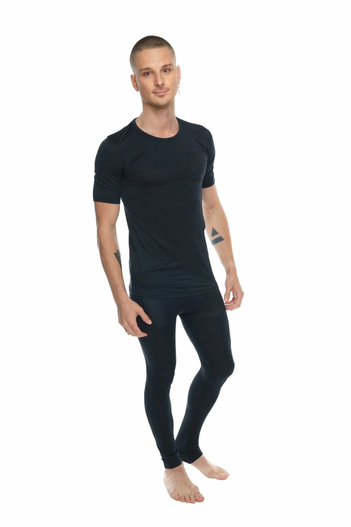 Perfect Pocket Crew-Neck Tee (Black Carbon)
