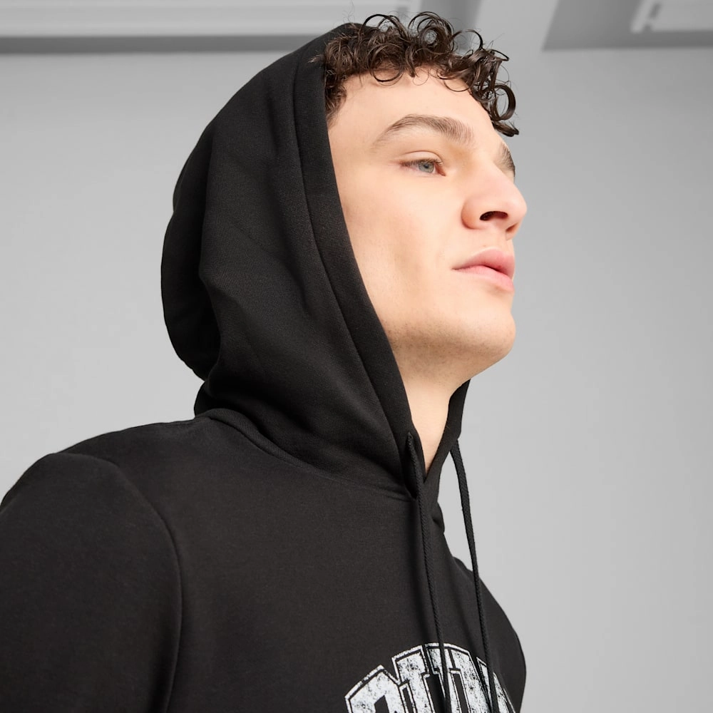 PUMA MEN'S CLASS FRENCH TERRY BLACK HOODIE