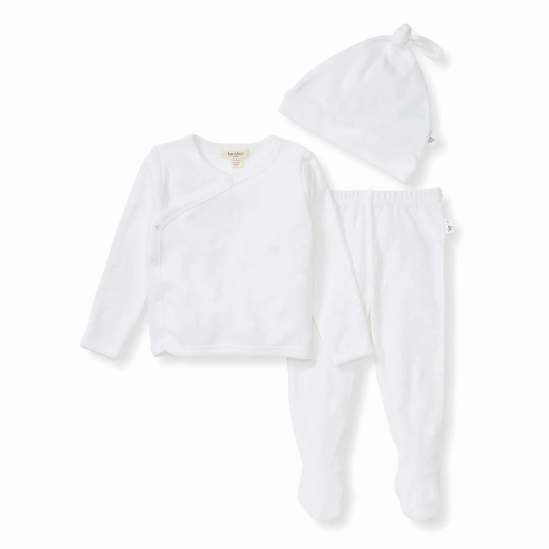 Raised Terry Bee Take Me Home Set - Cloud