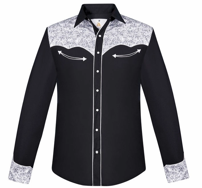 Rangers Ropa Black 159CA01 Western Shirt