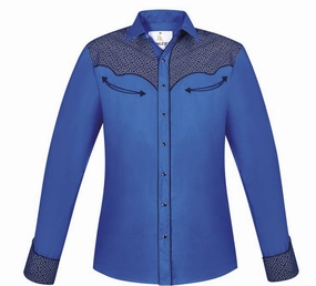Rangers Ropa Blue 159CA01 Western Shirt