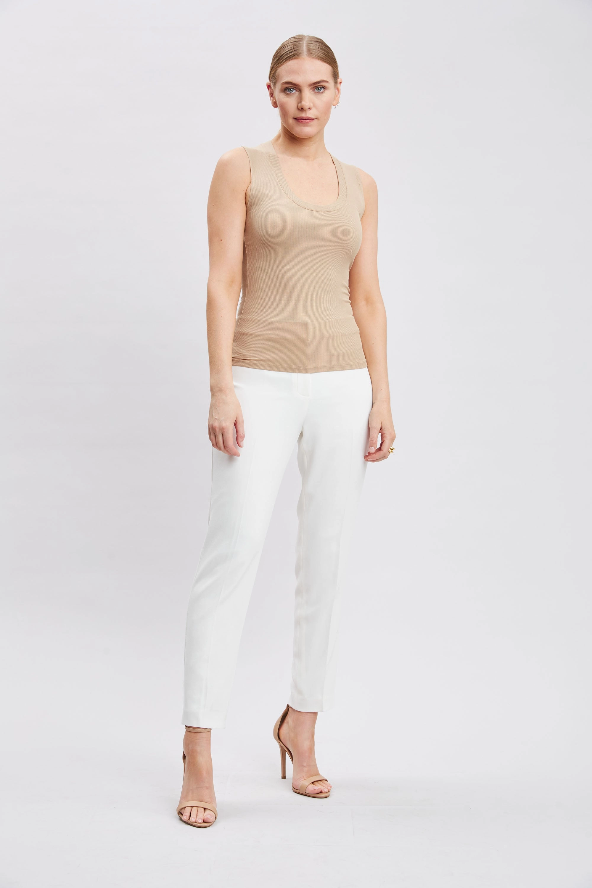 Rib Scoop Neck Knit