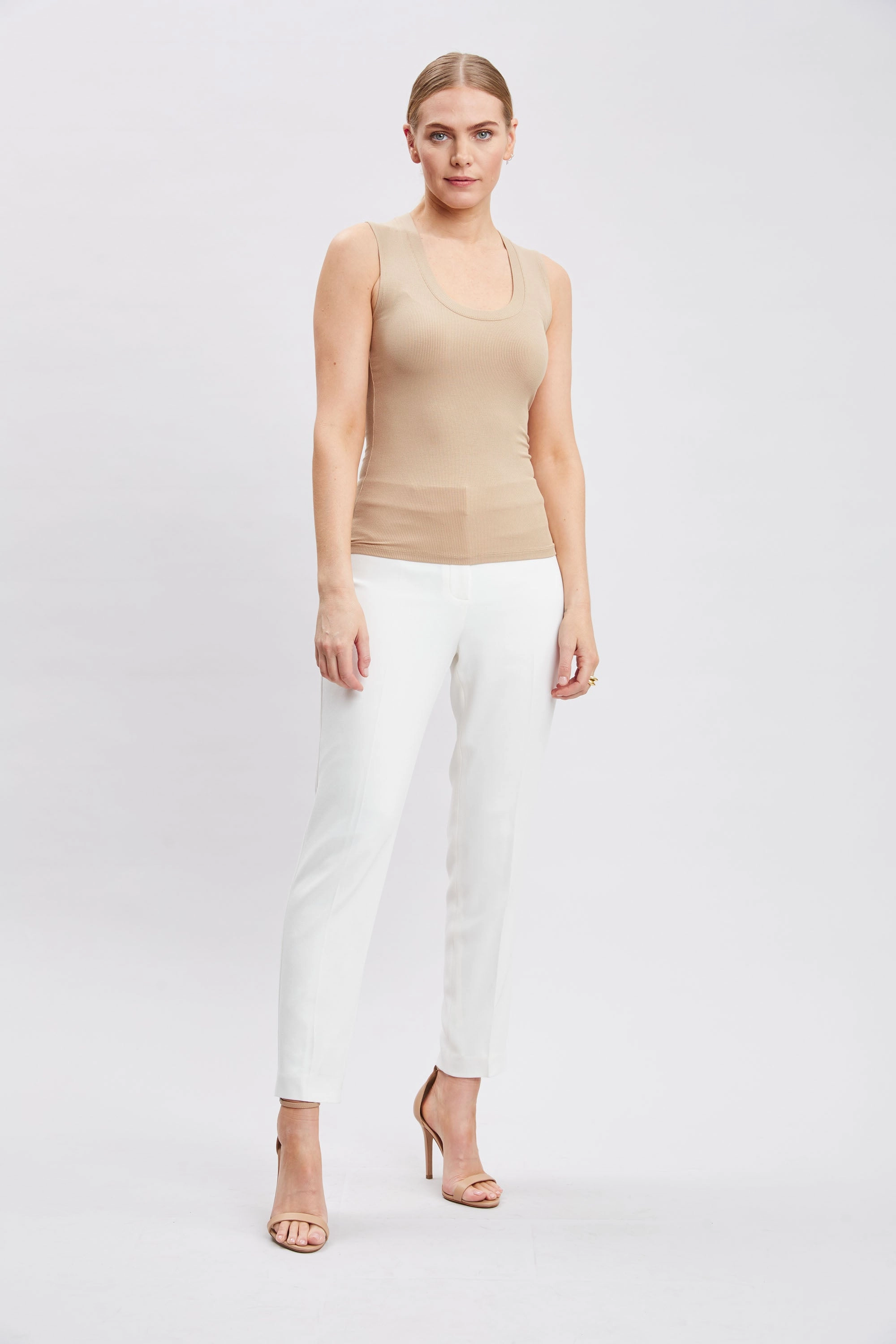 Rib Scoop Neck Knit