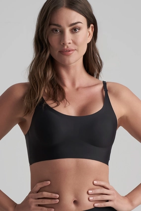 Round Neck Bra in Black