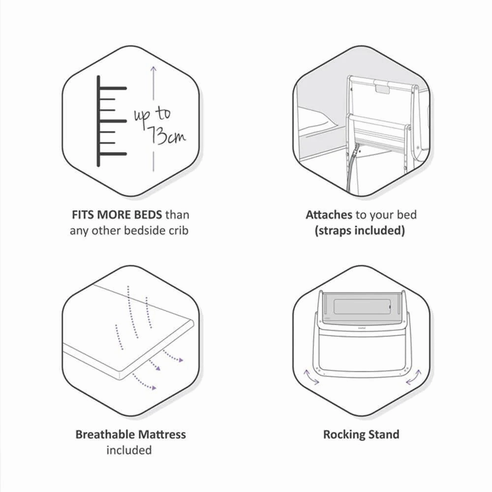 SnüzPod4 Bedside Bassinet VARIOUS COLOURS
