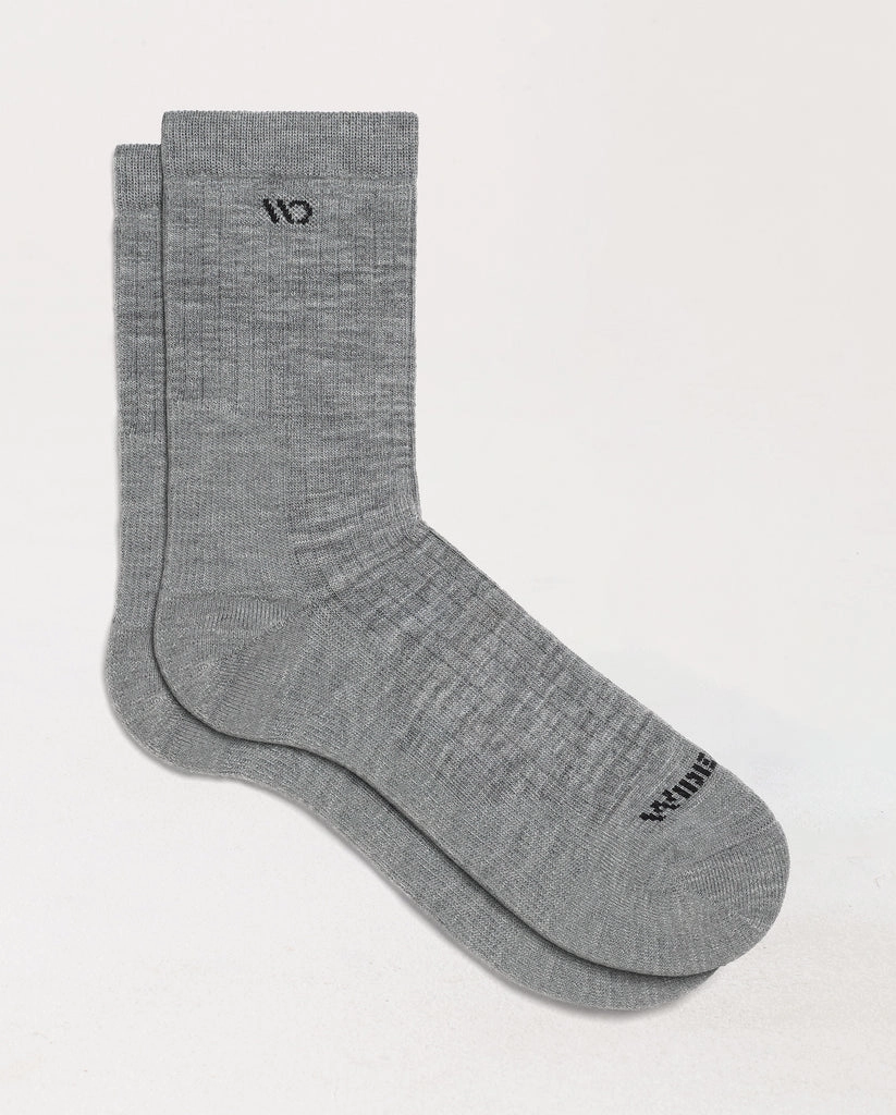 Solid Cushioned Micro Crew Socks