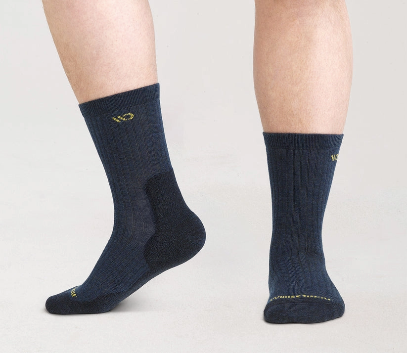 Solid Cushioned Micro Crew Socks
