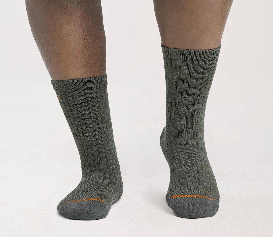 Solid Cushioned Micro Crew Socks