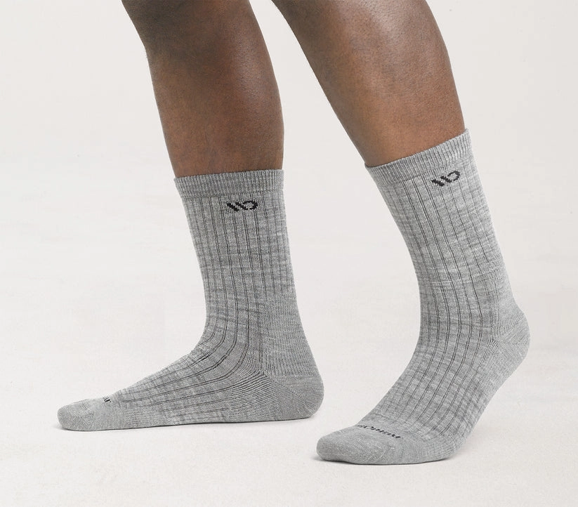 Solid Cushioned Micro Crew Socks