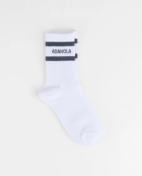 Sports Stripe Socks - Midnight Blue