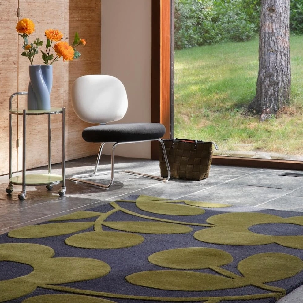 Sprig Stem Rug - Marine