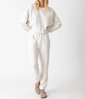 Tai Sherpa Sweatshirt In Ivory