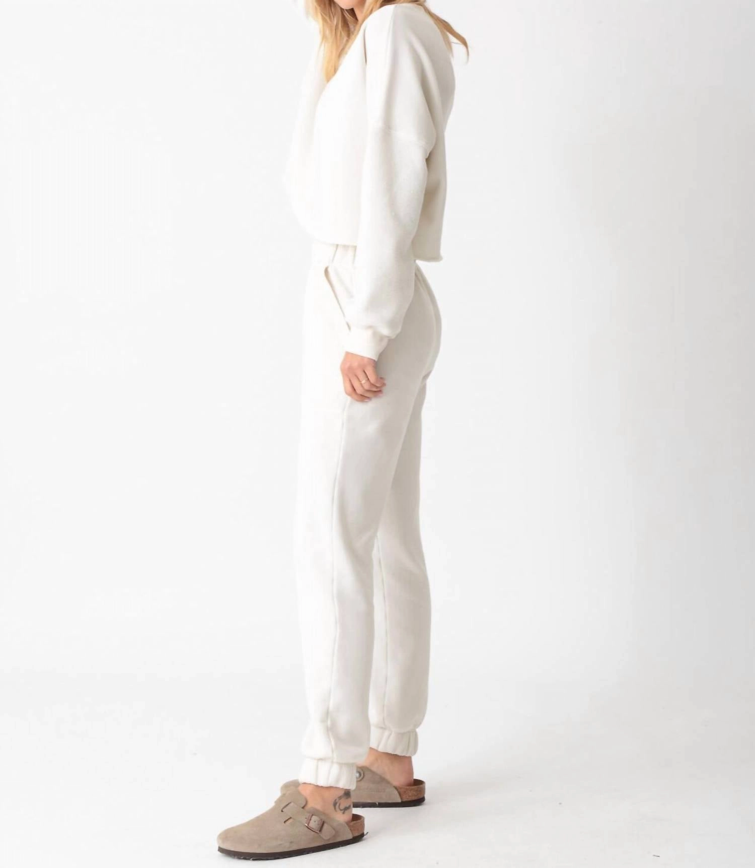Tai Sherpa Sweatshirt In Ivory