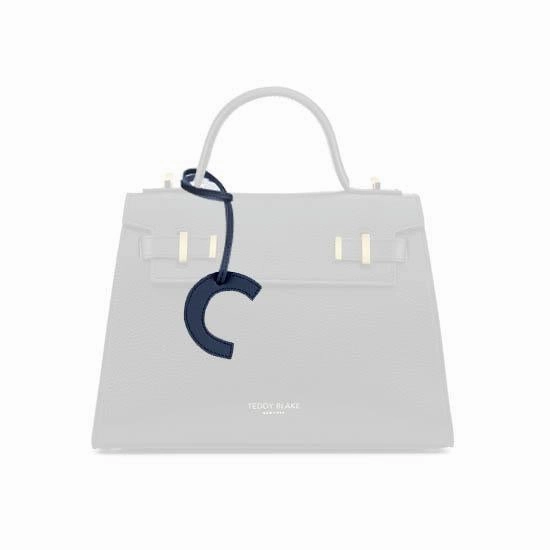 TB Charm Letter - C Dark Blue&Light Blue