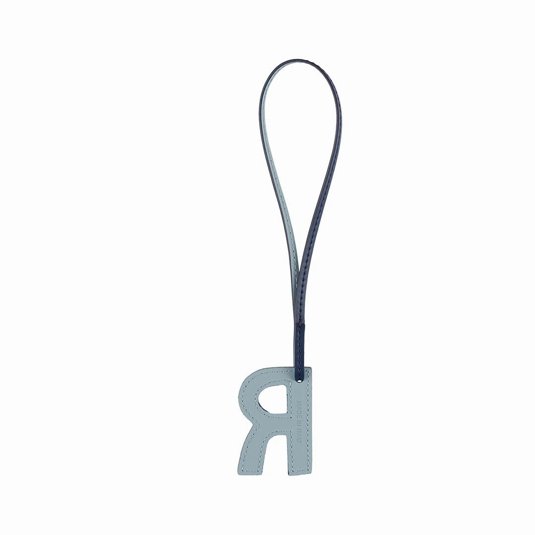 TB Charm Letter - R Dark Blue&Light Blue