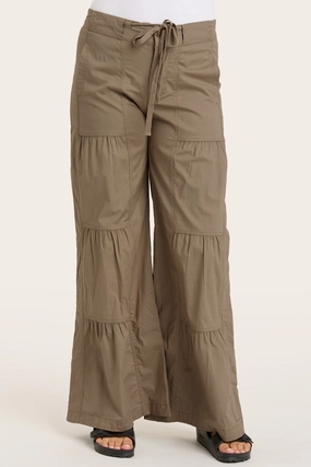 Terraced Wide Leg Pant