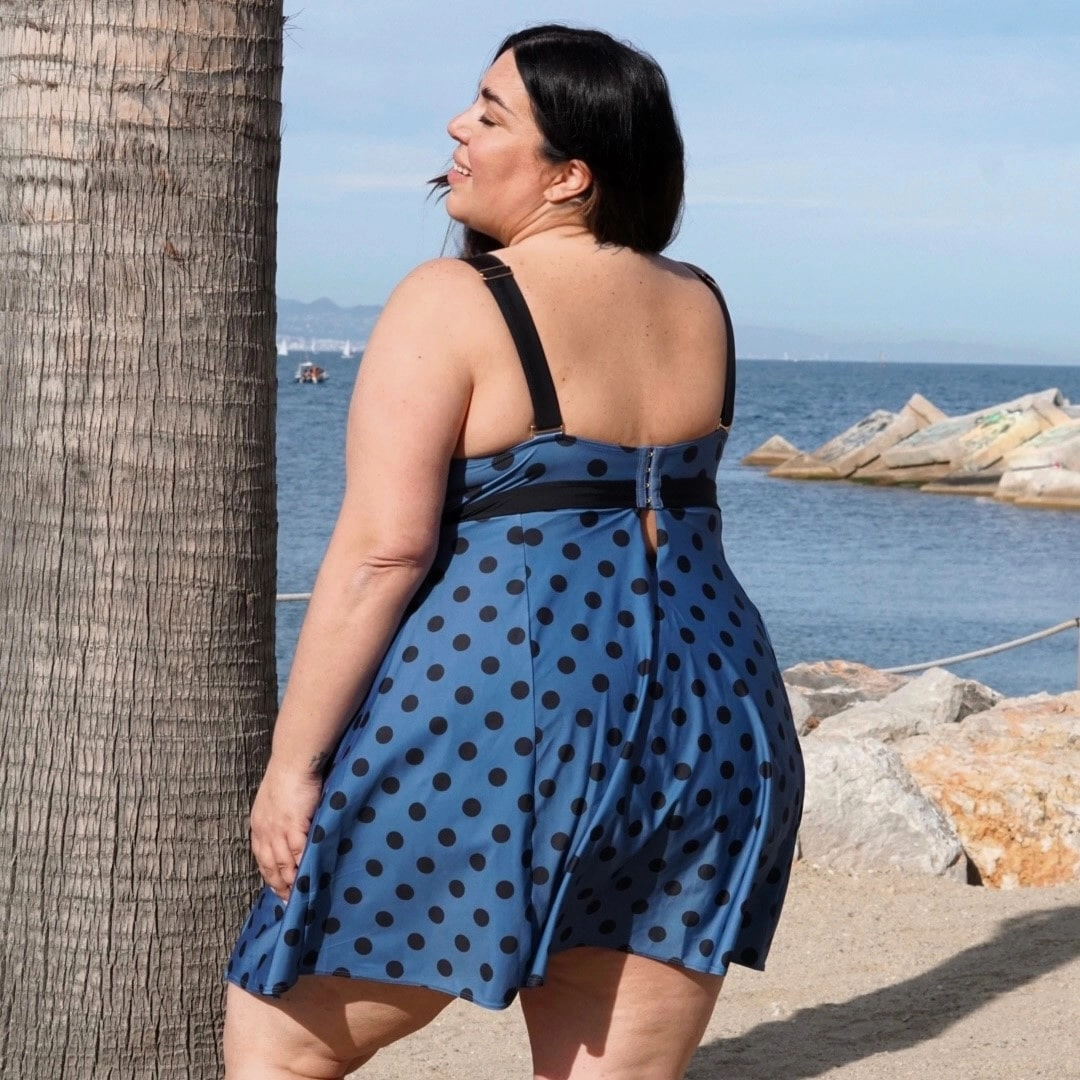There Can Be Only One Swim Dress - Polka