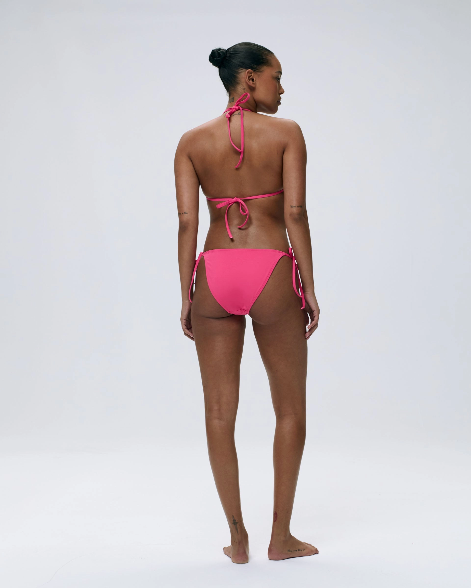Tie Side Bikini Bottom -  Hot Pink