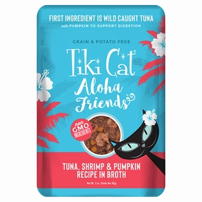 Tiki Cat Aloha Friends Grain Free Tuna with Shrimp and Pumpkin Canned Cat Food