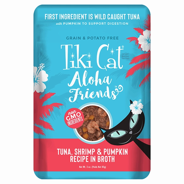 Tiki Cat Aloha Friends Grain Free Tuna with Shrimp and Pumpkin Canned Cat Food