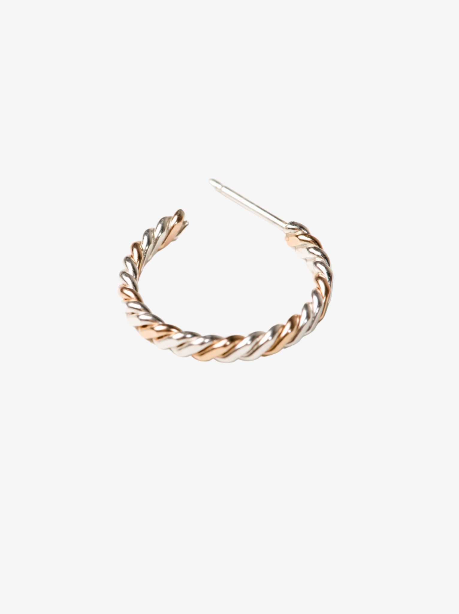 Two-Tone Twist Hoops